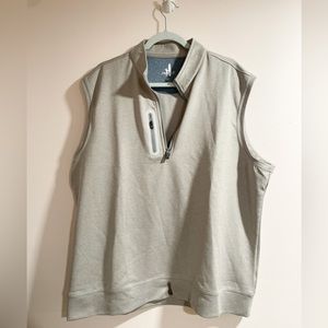 Johnnie-O Gray Zip Vest Top Size XL